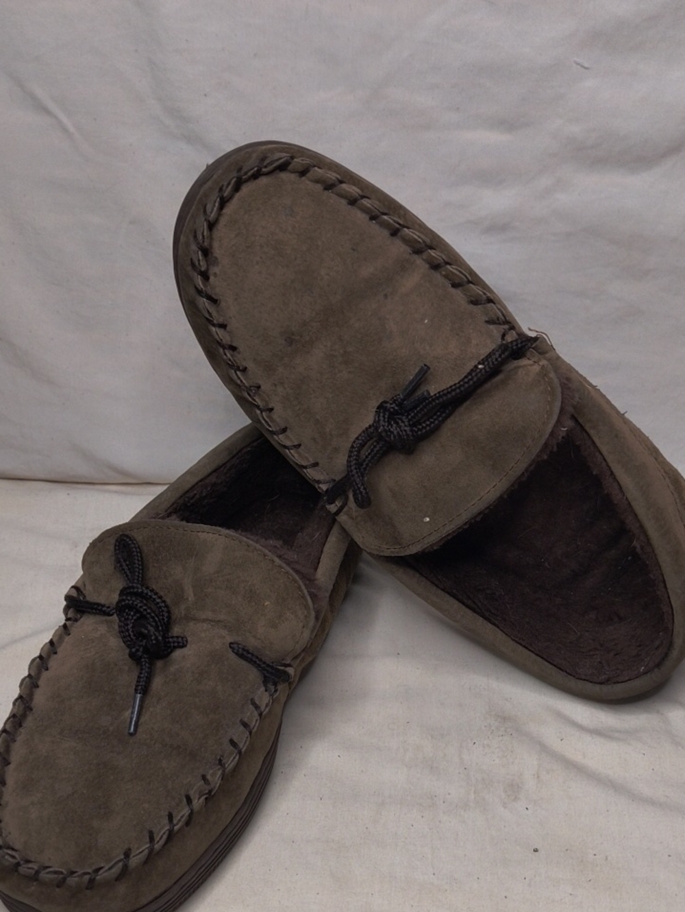 Lamo Men's Brown Suede Moccasin Slip-On Loafers Size 10 AM